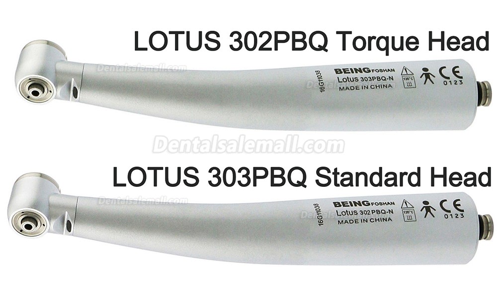 BEING Lotus 302/303PBQ-N Fiber Optic Turbine Handpiece NSK Compatible (without Quick Coupler)